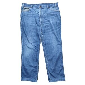 VTG 1993 LEVI'S 852 FLEX Men Size 40X27 White Label Made In USA Denim Jeans